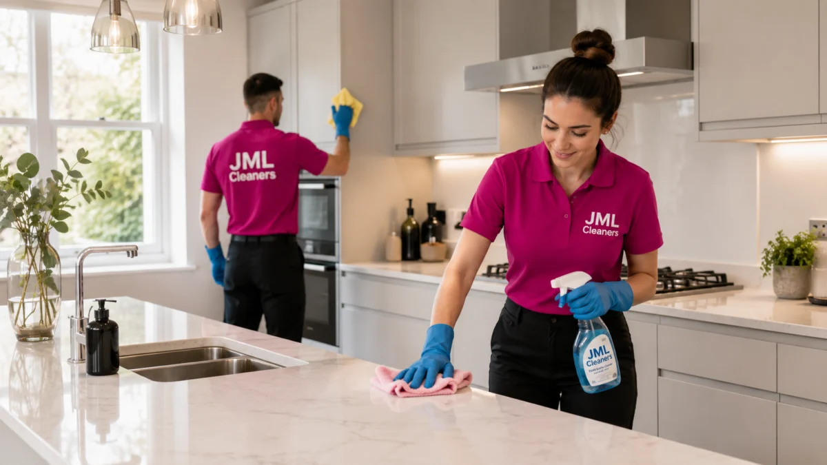 Kitchen deep cleaning service in London.